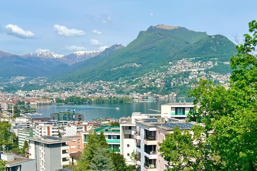 Panorama Suite In Lugano - Pazzallo Paradiso Ngoại thất bức ảnh
